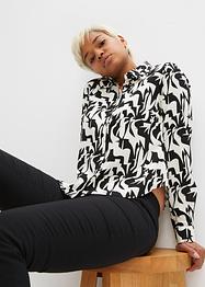 Bluse bedruckt aus nachhaltiger Viskose, RAINBOW