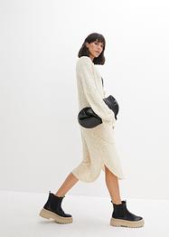 Strickkleid mit tiefem Ausschnitt, John Baner JEANSWEAR