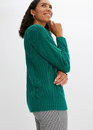 Strickpullover mit Zopfmuster, bonprix