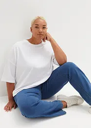 Oversize Shirt aus elastischem Bio-Baumwoll-Mix, bonprix