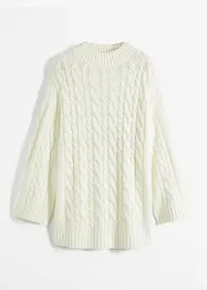 Oversized Pullover mit Zopfmuster, bonprix