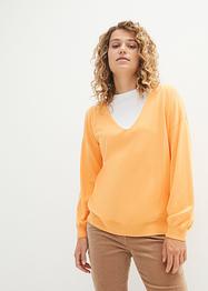 Oversize-Pullover mit tiefem V-Ausschnitt, bpc bonprix collection