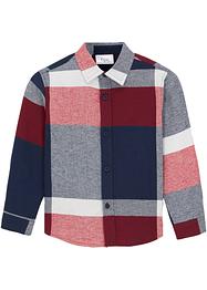 Jungen Flanellhemd mit Druck, bpc bonprix collection