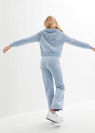 Mädchen Velours-Jogginganzug (2-tlg.Set), bpc bonprix collection