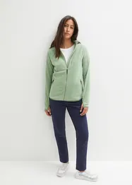 Fleecejacke mit Reißverschluss-Taschen, bonprix