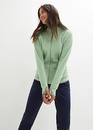 Fleecejacke mit Reißverschluss-Taschen, bonprix