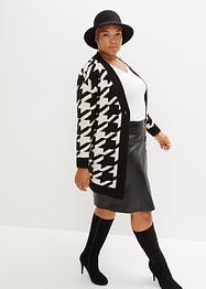 gemusterte Longstrickjacke, BODYFLIRT