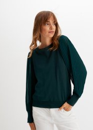 Pullover mit plissierten Ärmeln, BODYFLIRT