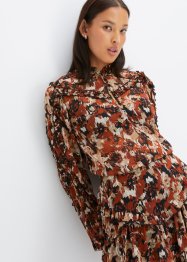 Bluse mit Rüschen aus recyceltem Polyester, RAINBOW