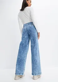 Wide-Leg-Jeans, Mid Waist mit Schmuckknöpfen, bonprix