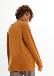Oversized Woll-Pullover mit Good Cashmere Standard®-Anteil, bonprix PREMIUM