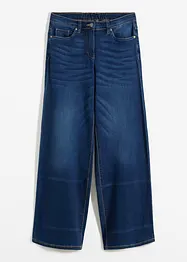 Wide-Leg-Jeans Mid Waist, Stretch, bonprix