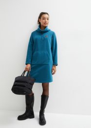 Fleece-Kleid mit Stehkragen, bpc bonprix collection