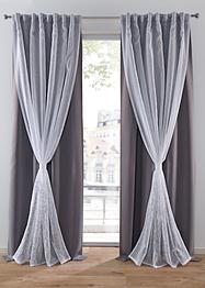 2-lagiger Verdunkelungsvorhang mit recycelter Polyester (1er Pack), bpc living bonprix collection