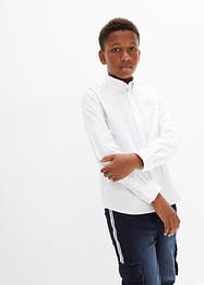 Jungen Langarmhemd mit Stickerei, Slim Fit, bpc bonprix collection