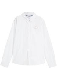 Jungen Langarmhemd mit Stickerei, Slim Fit, bpc bonprix collection