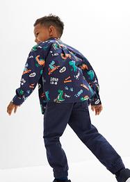 Jungen Langarmhemd mit Dinodruck, Slim Fit, bpc bonprix collection