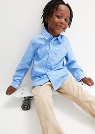 Jungen Langarmhemd bedruckt, Slim Fit, bpc bonprix collection
