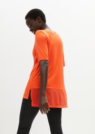 Sport-Longshirt mit Mesh, schnelltrocknend, bpc bonprix collection