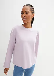 Weites Longshirt mit Rundhalsausschnitt (5er Pack), langarm, bonprix