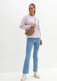 Weites Longshirt mit Rundhalsausschnitt (5er Pack), langarm, bonprix