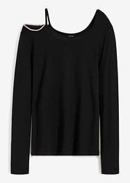 Langarmshirt mit Glitzer-Detail, BODYFLIRT
