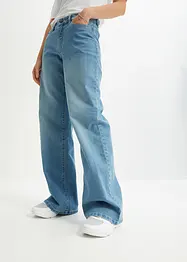 Wide-Leg-Jeans, Mid Waist, Stretch, bonprix