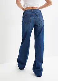 Wide-Leg-Jeans, Mid Waist, Stretch, bonprix