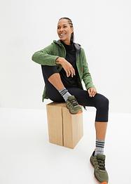 Strick-Fleecejacke mit Kapuze, bpc bonprix collection