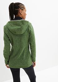 Strick-Fleecejacke mit Kapuze, bpc bonprix collection