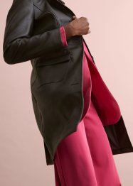 Leichter Lederimitat-Mantel mit Revers, tailliert, bpc bonprix collection