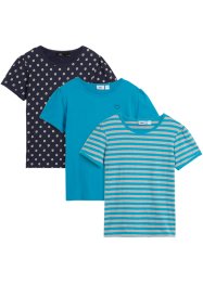 Mädchen Mädchen T-Shirt mit Bio Baumwolle (3er Pack), bpc bonprix collection