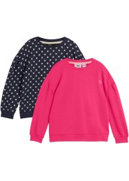 Mädchen Sweatshirts aus Bio Baumwolle  (2er Pack), bpc bonprix collection