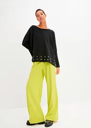 Poncho Pullover mit Ösen, bonprix