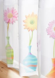 Scheibengardine mit Blumenvasendruck, bpc living bonprix collection
