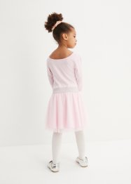Mädchen Jerseykleid mit Tüll mit Bio-Baumwolle, bpc bonprix collection
