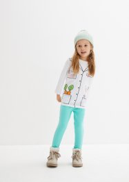 Kinder Shirt + Leggings ​ mit Bio-Baumwolle (2tlg. Set), bpc bonprix collection