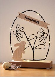 LED-Deko-Objekt mit Hase und Schriftzug Frohe Ostern, bpc living bonprix collection