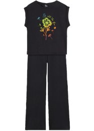 Mädchen T-Shirt + Leggings Flared mit Bio- Baumwolle (2tlg. Set), bpc bonprix collection
