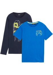 Jungen T-Shirt aus Bio-Baumwolle (2er Pack), bpc bonprix collection