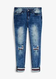 Skinny-Jeans mit Flaggendetails, bonprix