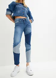 Skinny Jeans mit dreieckigen Einsätzen, bonprix