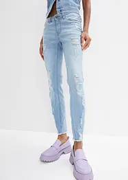 Super Skinny-Jeans verkürzt mit Destroy, bonprix