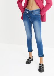 Skinny-Jeans mit asymmetrischem Bund, BODYFLIRT