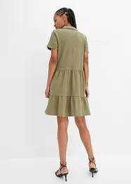 Shirtkleid mit Polokragen aus Biobaumwolle, bonprix