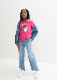 Mädchen T-Shirt mit Wendepailletten aus Bio-Baumwolle, bpc bonprix collection