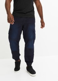 Regular Fit Sweat-Jeans mit Cargotaschen, Straight, RAINBOW