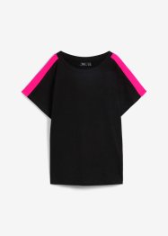 T-Shirt mit Volantärmel und Neonstreifen, bpc bonprix collection