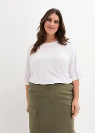Oversize-Shirt aus fließender Viskose, bonprix