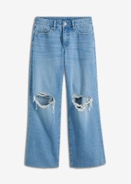 Verkürzte Jeans mit Destroy-Effekten, RAINBOW